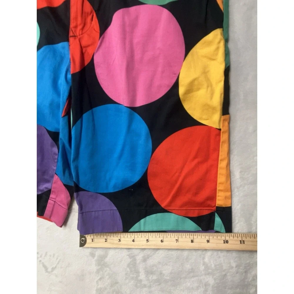 Loudmouth Golf Shorts Mens 34 (33x10) Multicolor Rainbow Circle Print AOP Chino